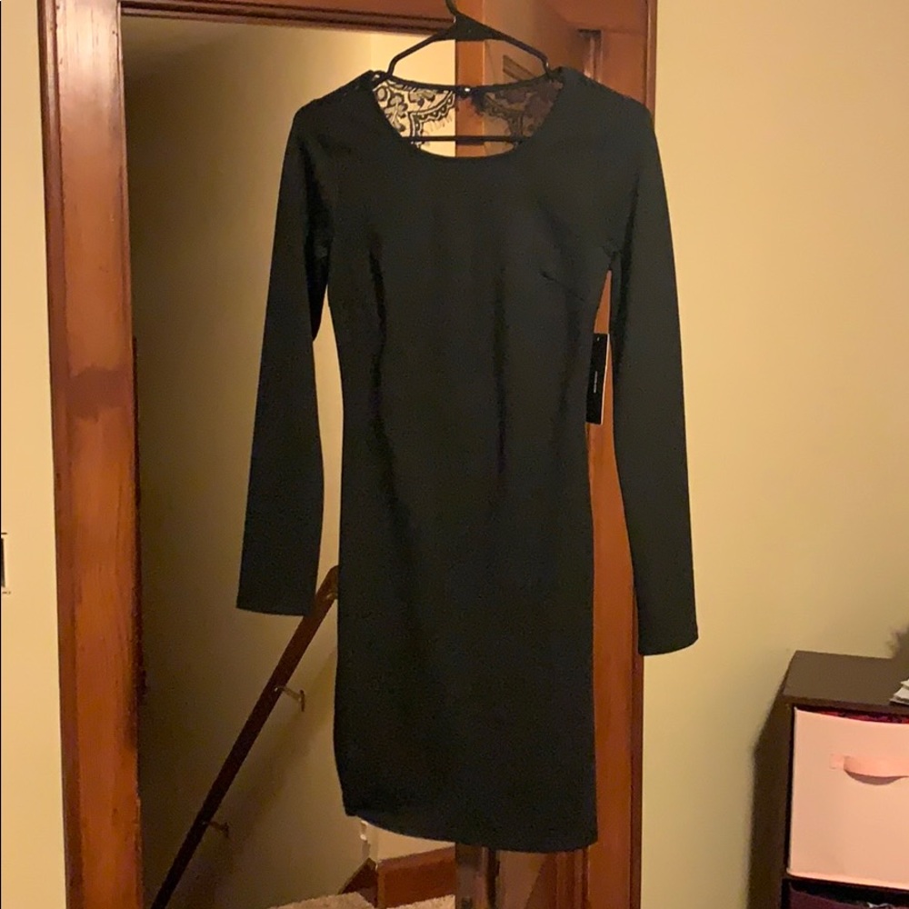 Black long sleeve dress